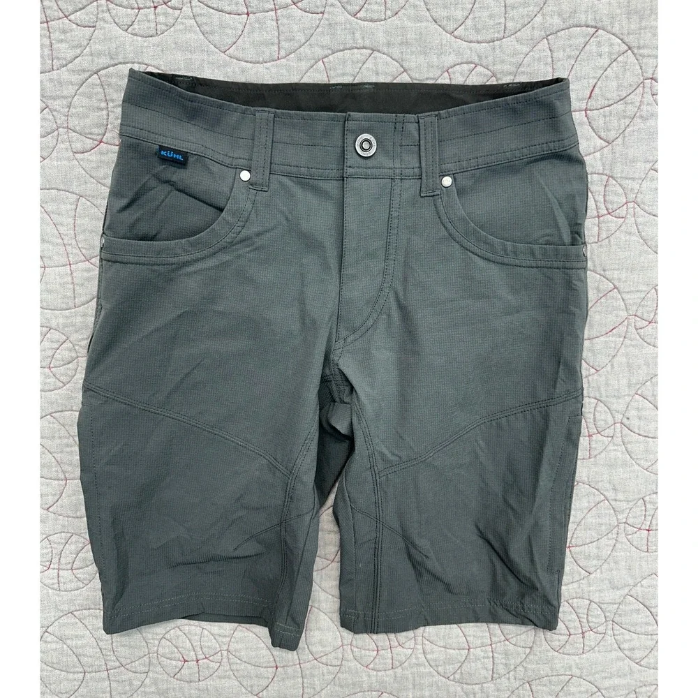 KUHL Silencr Kargo Shorts Dark Grey Stretch Ripstop / Mens 28